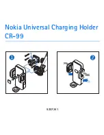 Nokia CR-99 - Cell Phone charger/holder User Manual preview