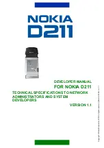 Preview for 1 page of Nokia D211 Developer'S Manual