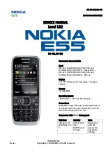 Nokia E55 Service Manual preview