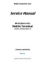 Nokia E62 Service Manual preview