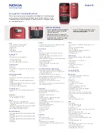 Preview for 1 page of Nokia E63 Specification Sheet