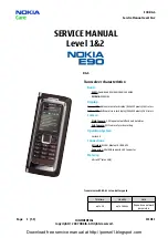 Preview for 1 page of Nokia E90 Communicator Service Manual