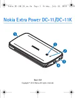 Preview for 1 page of Nokia Extra Power DC-11 User Manual