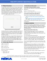 Nokia G-0425G-A Quick Reference Manual preview