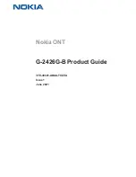 Preview for 1 page of Nokia G-2426G-B Product Manual