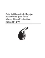 Preview for 17 page of Nokia HF-6W - Bluetooth hands-free Car User Manual