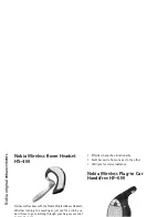 Предварительный просмотр 117 страницы Nokia HS-5 - Headset - Ear-bud User Manual