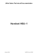 Nokia HSU-1 - Cell Phone Car Handset Technical Documentation Manual preview