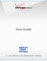 Nokia INTRIGUE 7205 User Manual preview