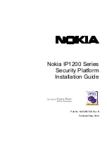 Preview for 1 page of Nokia IP1200 Series Installation Manual