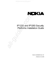 Preview for 1 page of Nokia IP1220 - Security Appliance Installation Manual