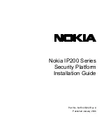 Предварительный просмотр 1 страницы Nokia IP200 Series Installation Manual