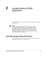 Предварительный просмотр 37 страницы Nokia IP2255 - Security Appliance Installation Manual