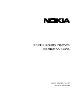 Предварительный просмотр 1 страницы Nokia IP390 - Security Appliance Installation Manual