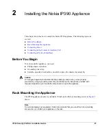 Предварительный просмотр 23 страницы Nokia IP390 - Security Appliance Installation Manual