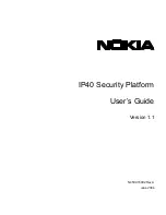 Preview for 1 page of Nokia IP40 - Satellite Unlimited - Security Appliance User Manual