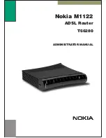Preview for 1 page of Nokia M1122 Administrator'S Manual