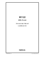 Preview for 2 page of Nokia M1122 Administrator'S Manual