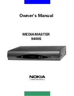 Preview for 1 page of Nokia MEDIAMASTER 9400S Owner'S Manual