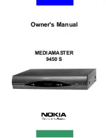 Preview for 1 page of Nokia MEDIAMASTER 9450 S Owner'S Manual