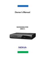 Preview for 1 page of Nokia Mediamaster 9860 S Owner'S Manual