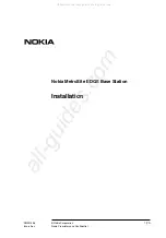 Preview for 1 page of Nokia MetroSite EDGE Installation Manual