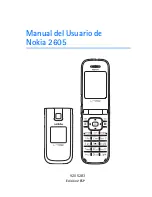 Предварительный просмотр 2 страницы Nokia Mirage 2605 (Spanish) Manual Del Usuario