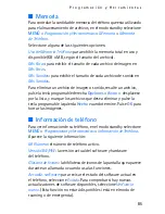 Предварительный просмотр 86 страницы Nokia Mirage 2605 (Spanish) Manual Del Usuario