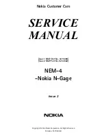 Preview for 1 page of Nokia N-Gage NEM-4 Service Manual