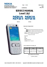 Preview for 1 page of Nokia N73-1 Service Manual