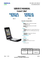 Preview for 1 page of Nokia N76-1 Service Manual