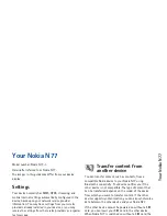 Предварительный просмотр 12 страницы Nokia N77 User Manual