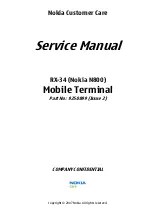 Предварительный просмотр 1 страницы Nokia N800 - Internet Tablet - OS 2007 Service Manual