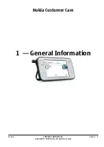 Предварительный просмотр 11 страницы Nokia N800 - Internet Tablet - OS 2007 Service Manual