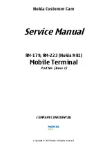 Предварительный просмотр 1 страницы Nokia N81 Service Manual