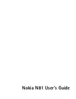 Preview for 1 page of Nokia N81 User Manual