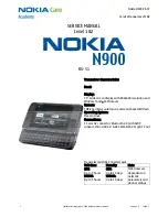 Nokia N900 RX-51 Service Manual preview