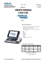 Предварительный просмотр 1 страницы Nokia N92 RM-100 Service Manual