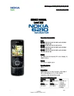 Preview for 1 page of Nokia NAVIGATOR 6210 Service Manual