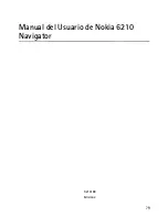 Предварительный просмотр 80 страницы Nokia NAVIGATOR 6210 User Manual