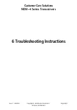 Nokia NEM-4 Series Troubleshooting Instructions preview