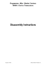 Nokia NHM-3 Series Disassembly Instructions Manual предпросмотр