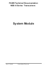 Nokia NSB-6 Series Technical Documentation Manual preview