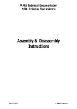 Preview for 1 page of Nokia NSB-8 Assembly & Disassembly Instructions