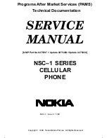 Preview for 1 page of Nokia NSC-1 SERIES Service Manual