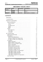 Предварительный просмотр 2 страницы Nokia NSD-1 SERIES Disassembly & Troubleshooting Instructions