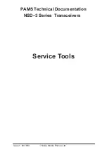 Preview for 1 page of Nokia NSD-3 Series Service Tools