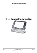 Предварительный просмотр 11 страницы Nokia NSERIES N810 Service Manual