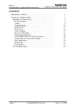 Preview for 2 page of Nokia NSM-2 Series Disassembly & Troubleshooting Instructions