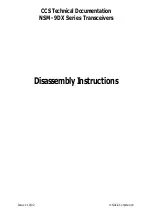 Предварительный просмотр 1 страницы Nokia NSM-9DX Disassembly Instructions Manual